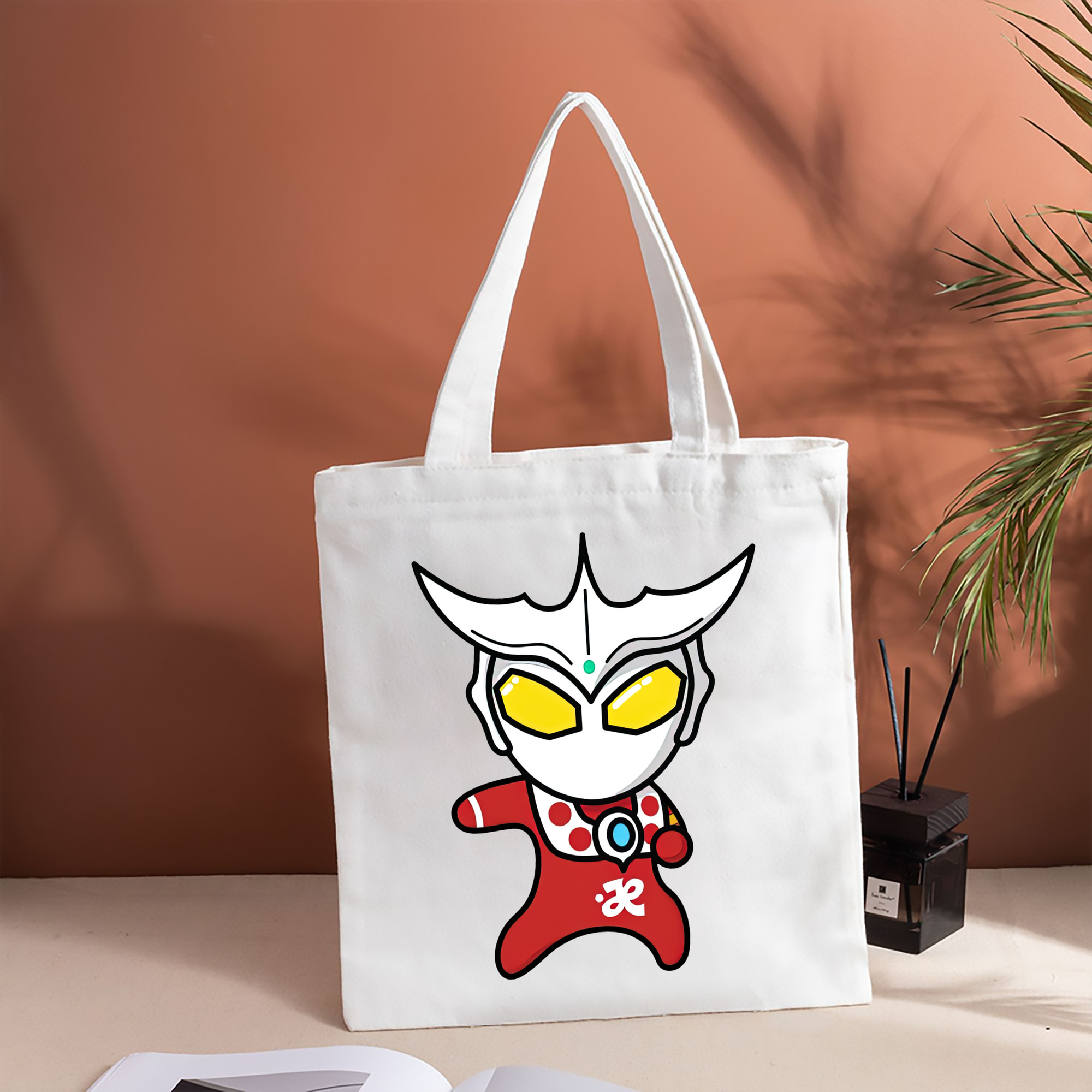 ウルトラマン Ultraman 縦型キャンバス生地手提げバッグ　トートバッグ