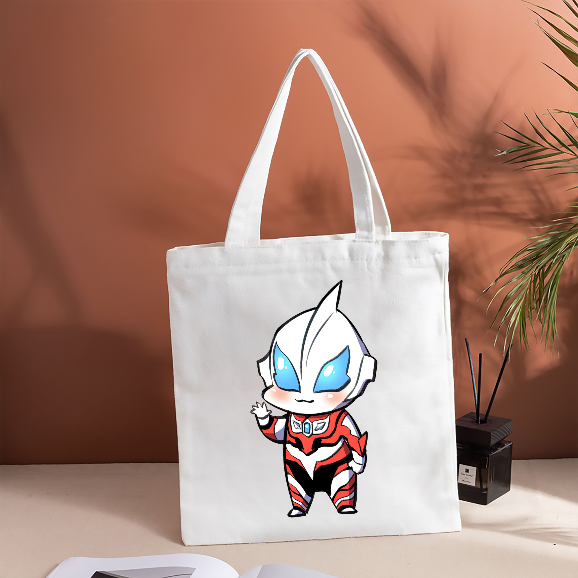 ウルトラマン Ultraman 縦型キャンバス生地手提げバッグ　トートバッグ