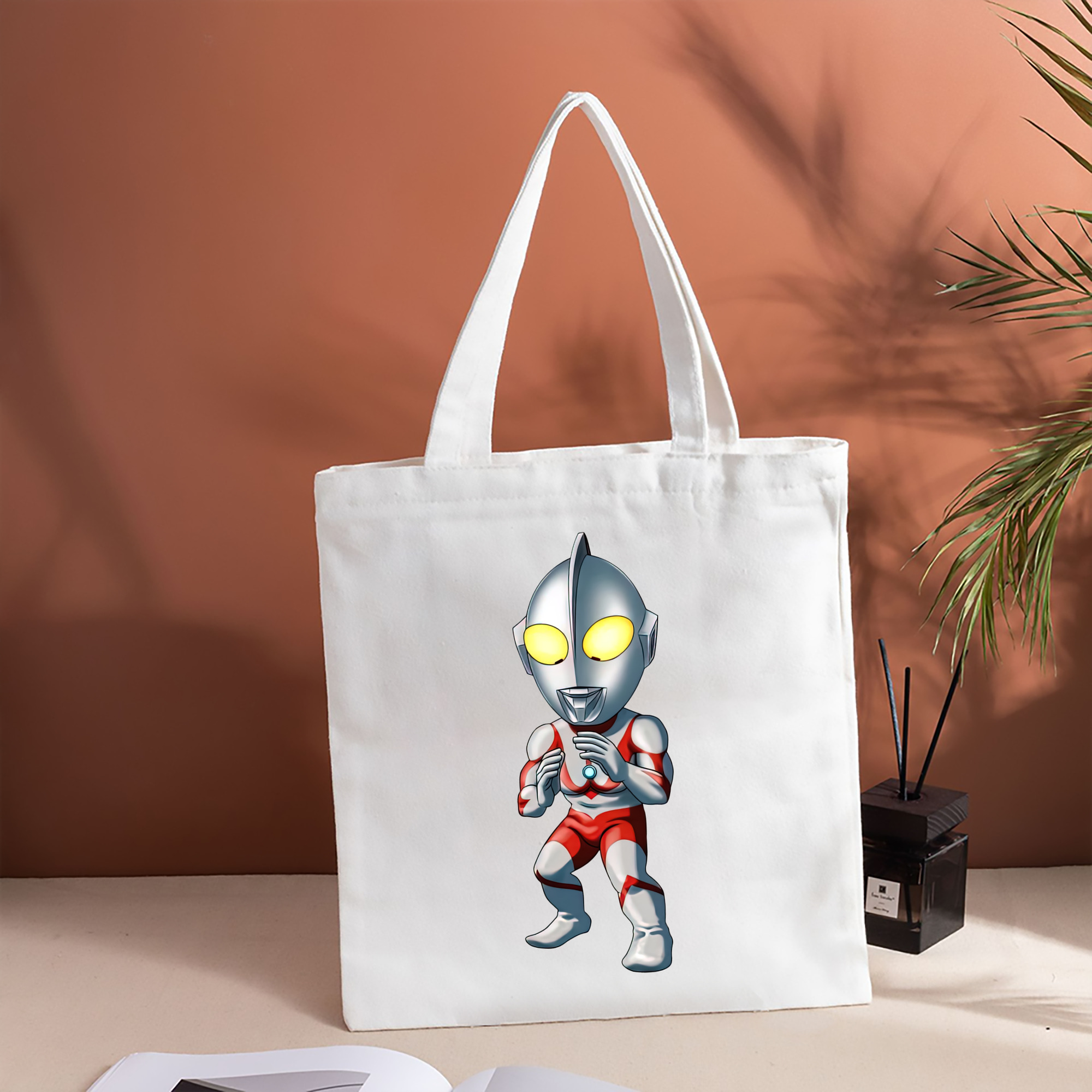 ウルトラマン Ultraman 縦型キャンバス生地手提げバッグ　トートバッグ