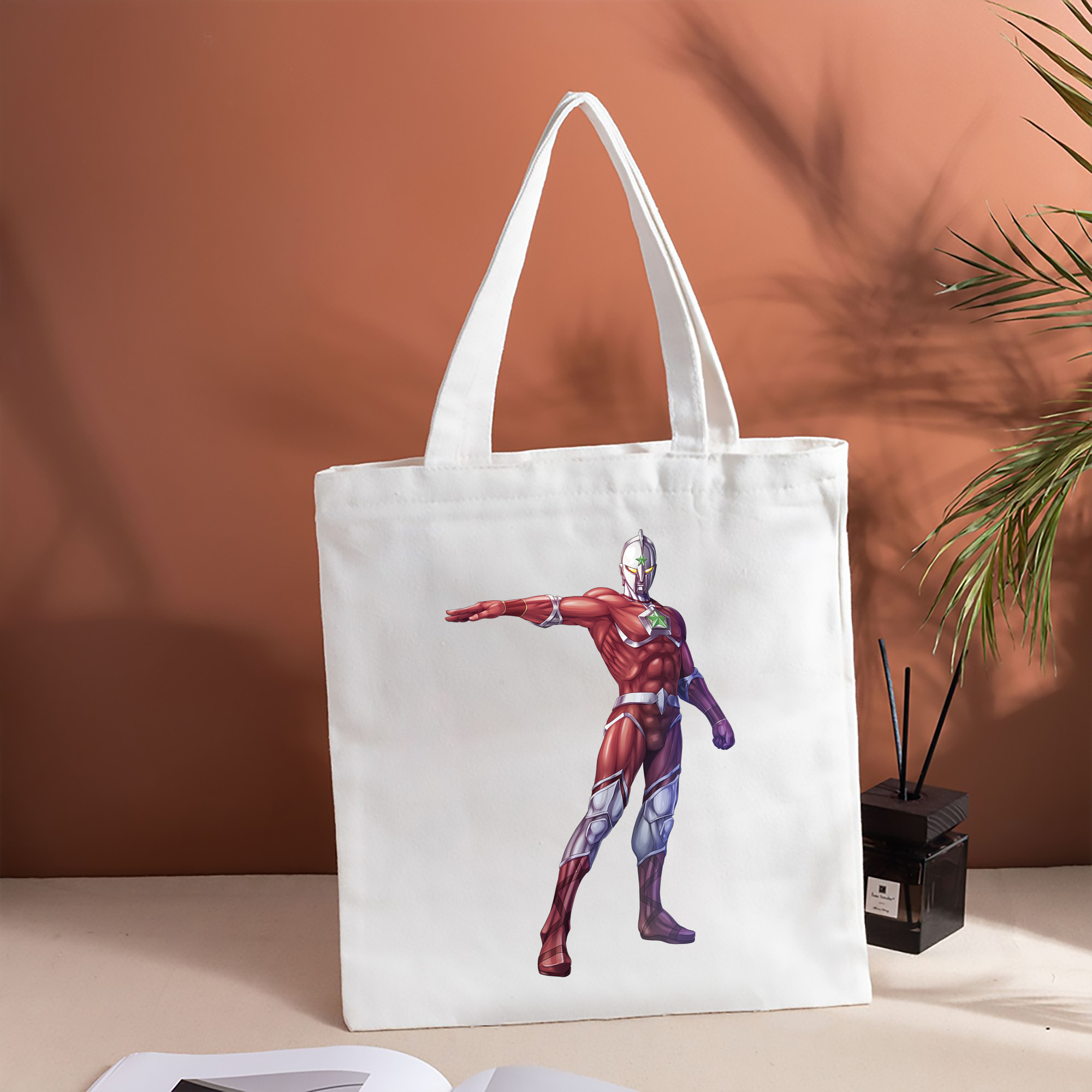 ウルトラマン Ultraman 縦型キャンバス生地手提げバッグ　トートバッグ