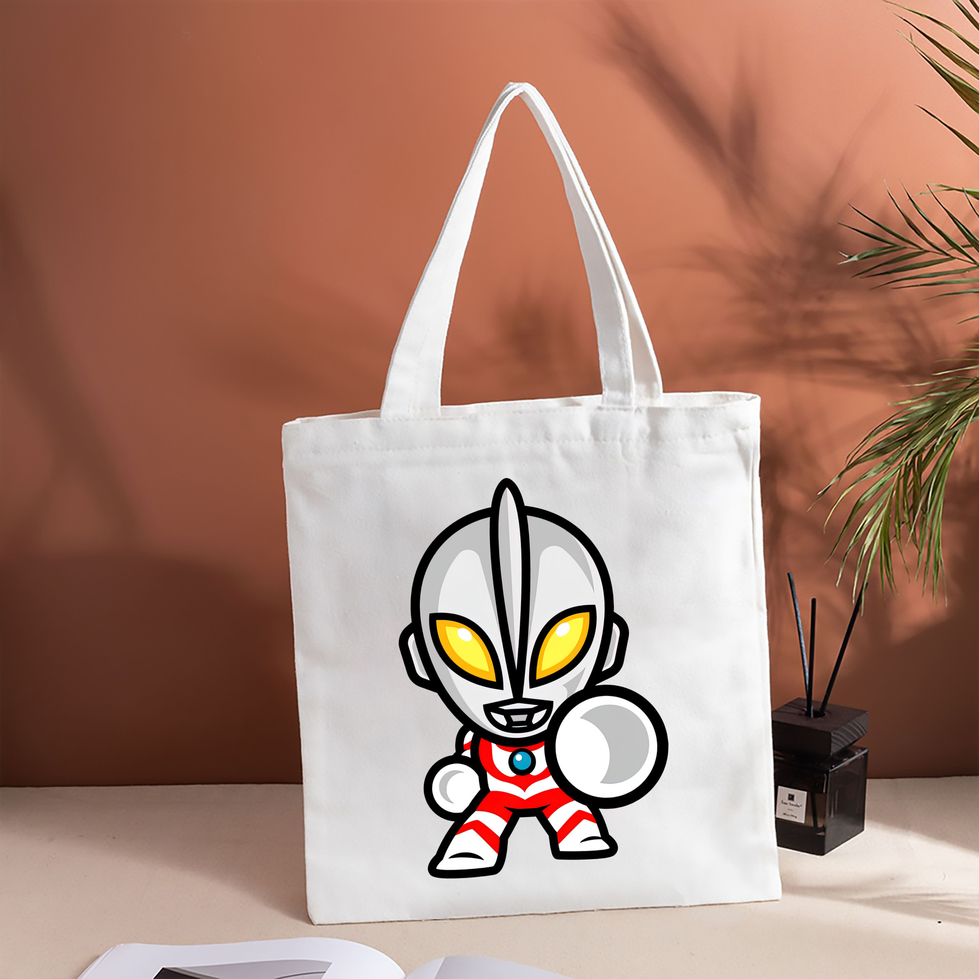 ウルトラマン Ultraman 縦型キャンバス生地手提げバッグ　トートバッグ