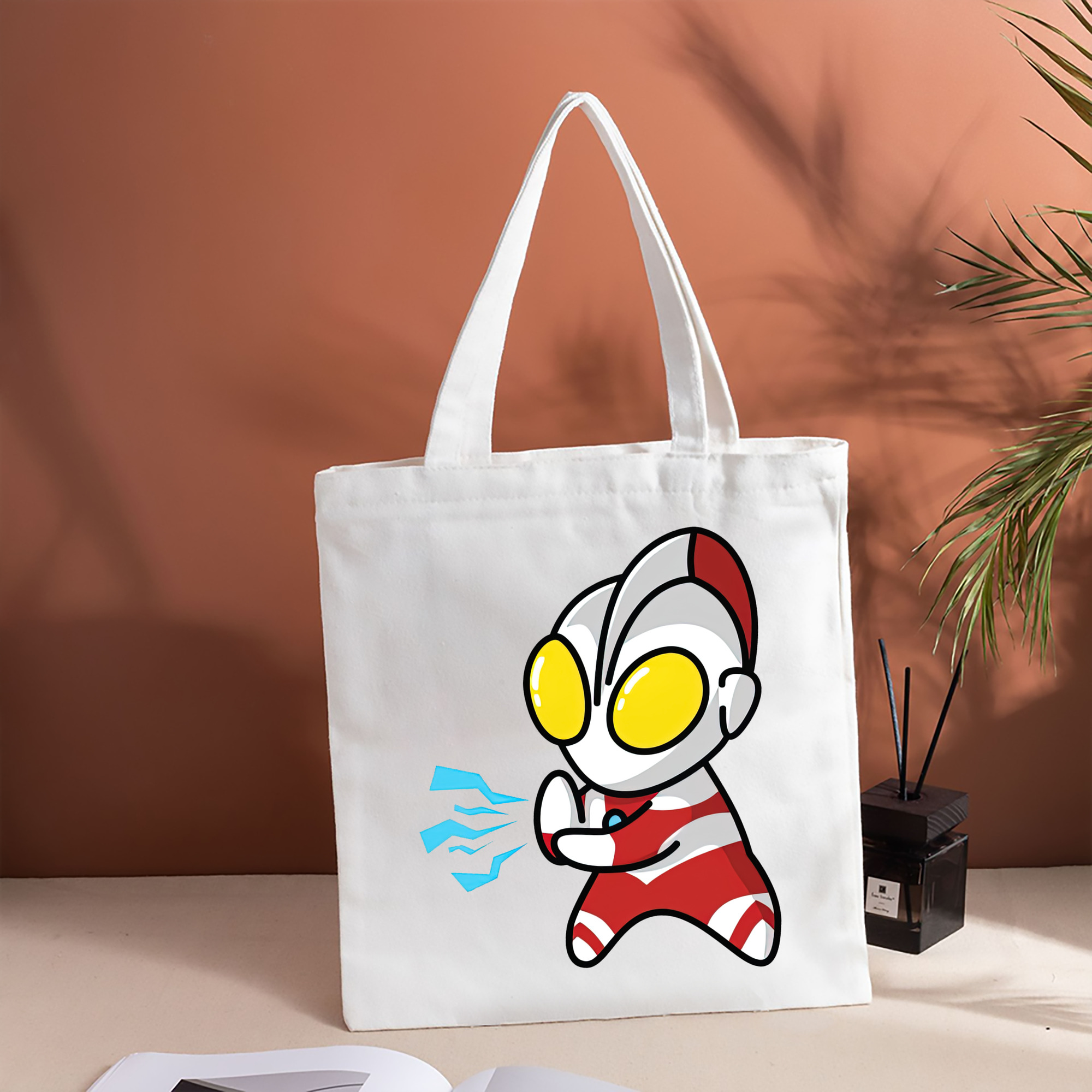 ウルトラマン Ultraman 縦型キャンバス生地手提げバッグ　トートバッグ