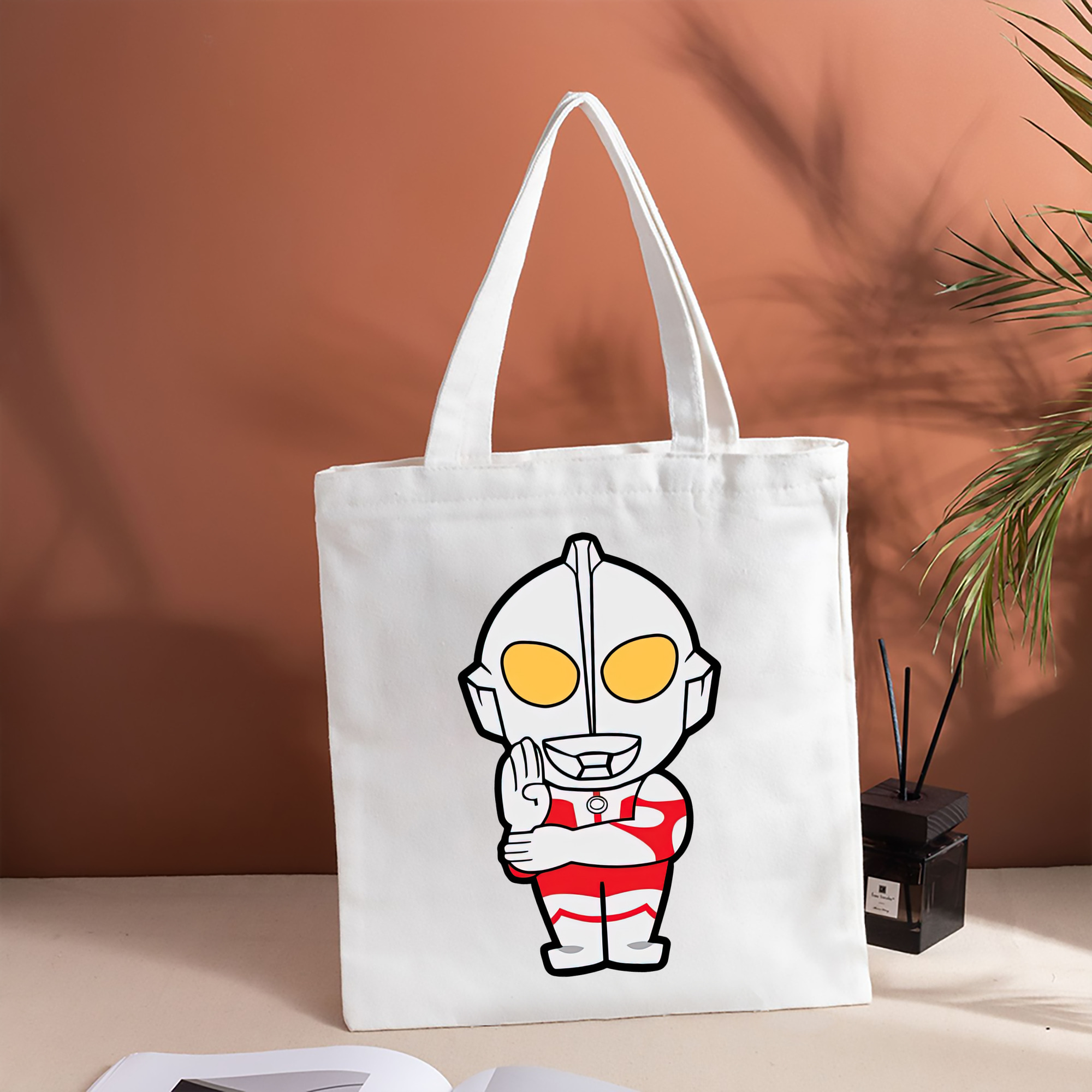 ウルトラマン Ultraman 縦型キャンバス生地手提げバッグ　トートバッグ