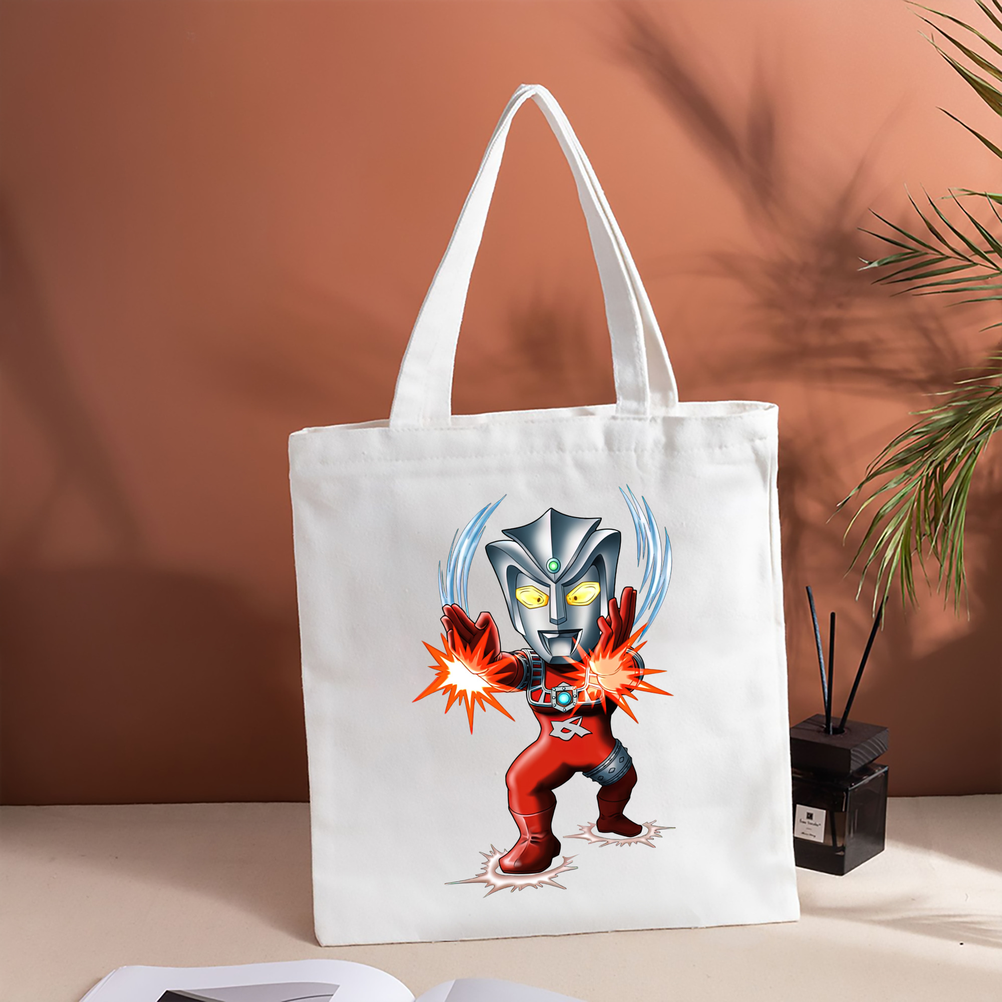 ウルトラマン Ultraman 縦型キャンバス生地手提げバッグ　トートバッグ