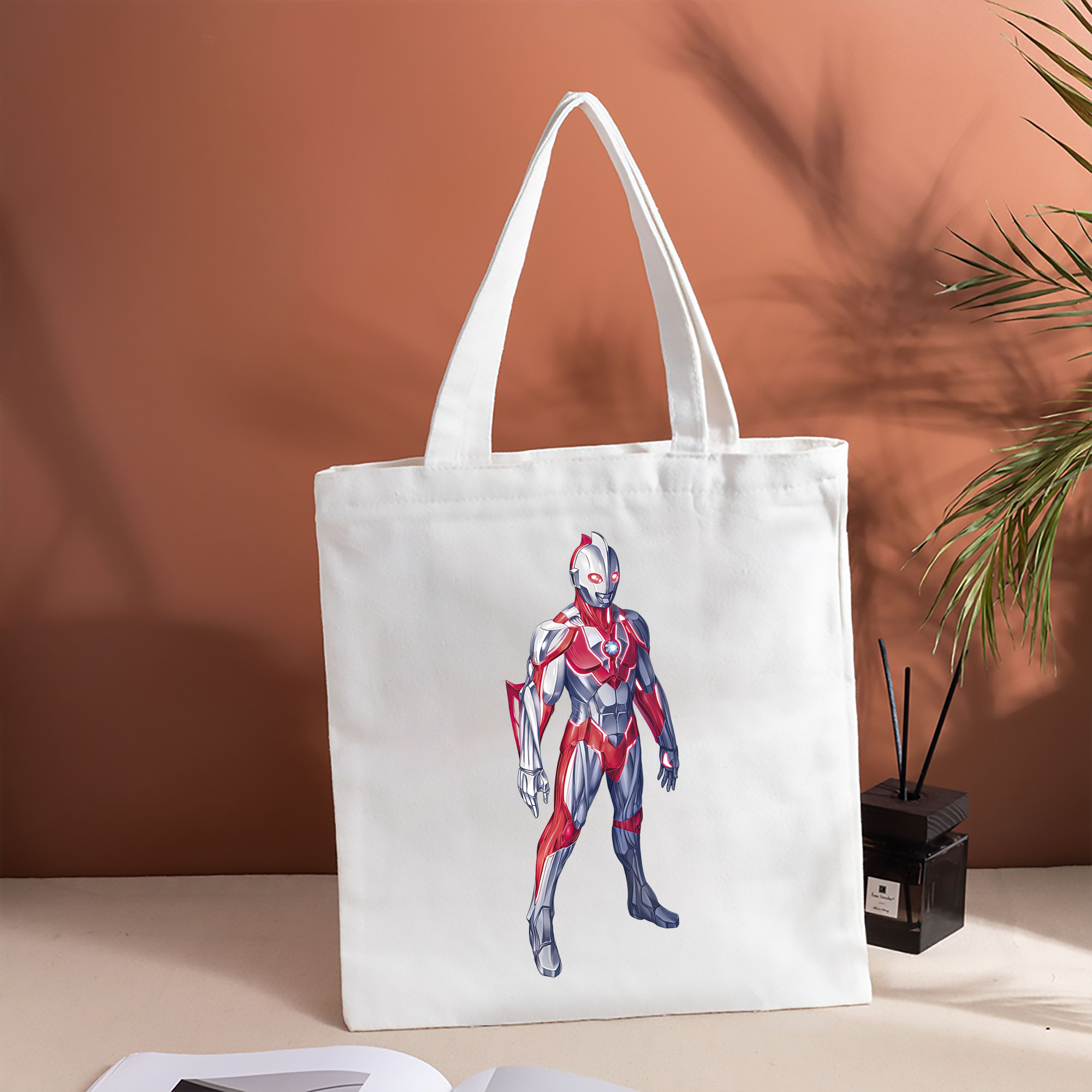 ウルトラマン Ultraman 縦型キャンバス生地手提げバッグ　トートバッグ