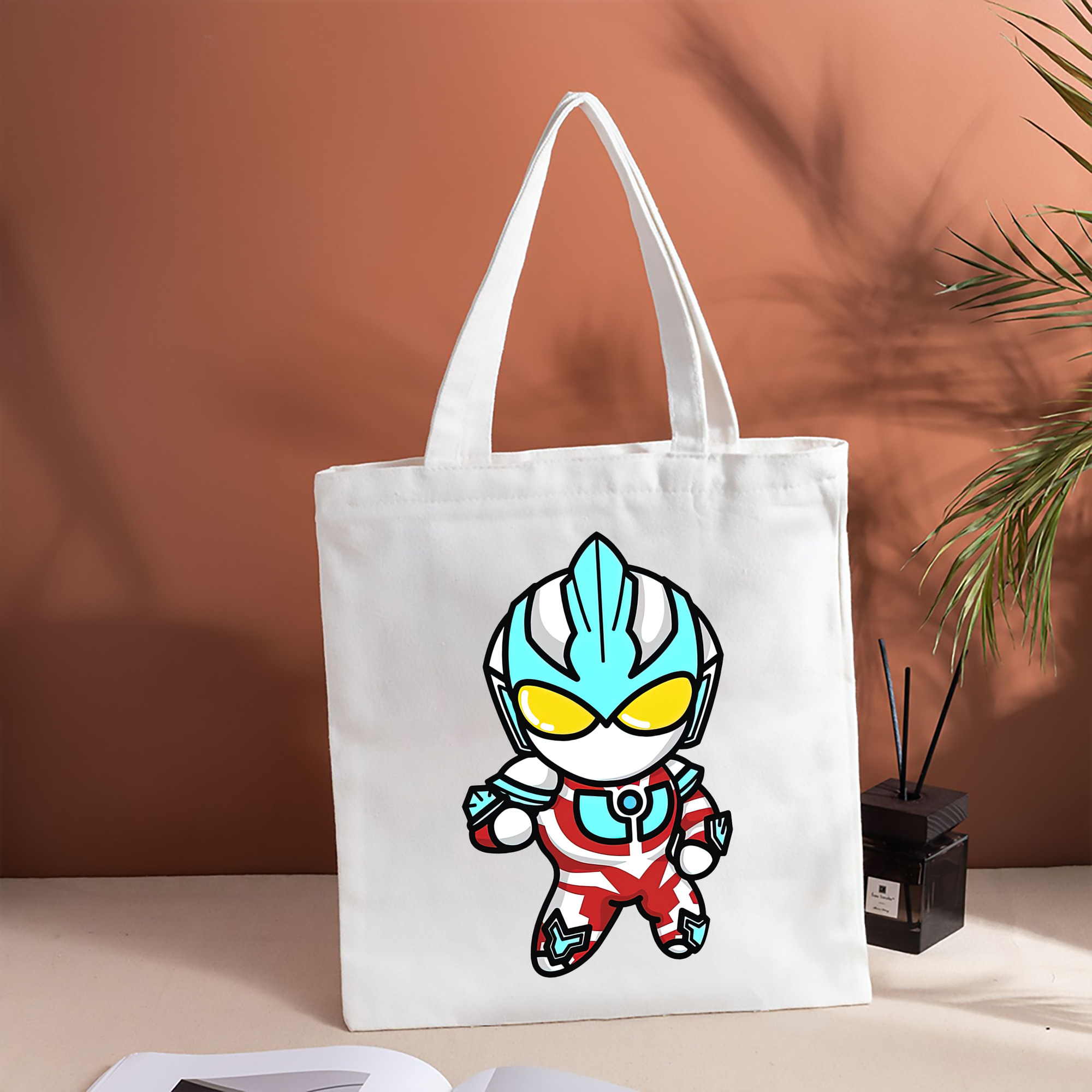 ウルトラマン Ultraman 縦型キャンバス生地手提げバッグ　トートバッグ