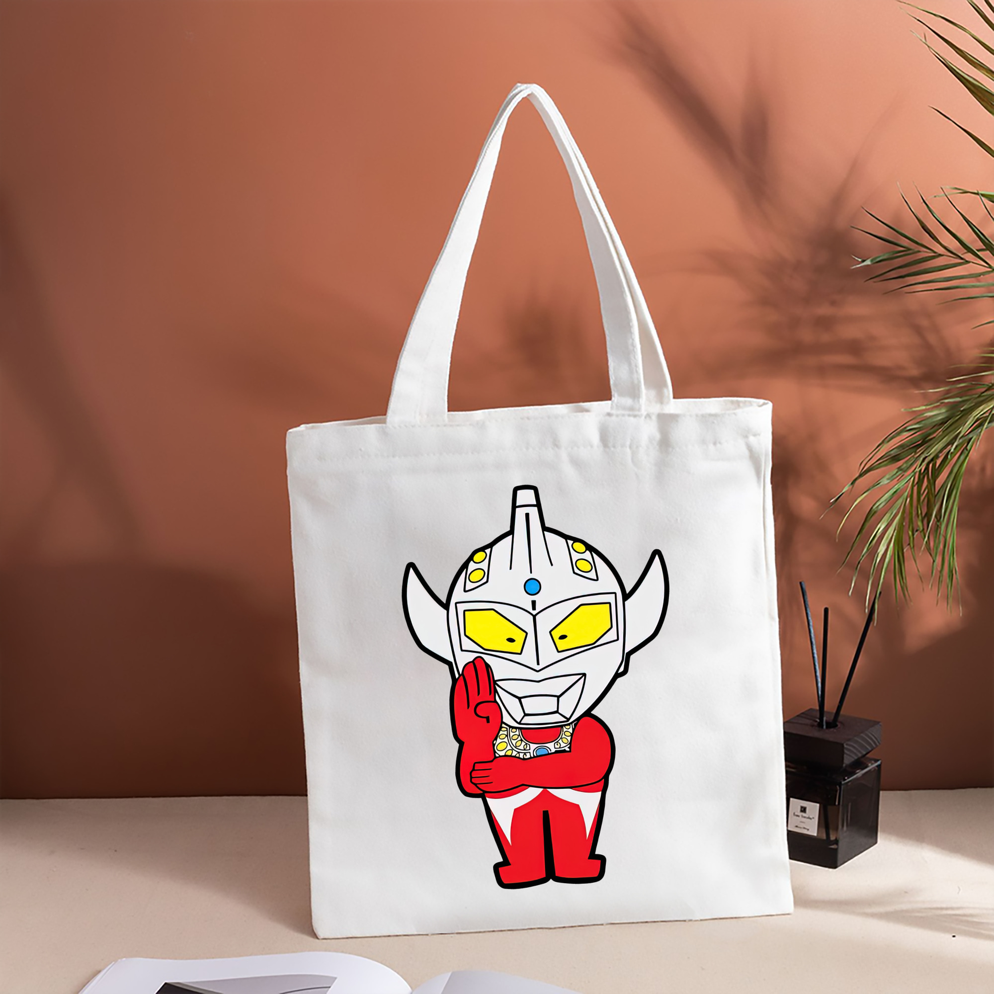 ウルトラマン Ultraman 縦型キャンバス生地手提げバッグ　トートバッグ