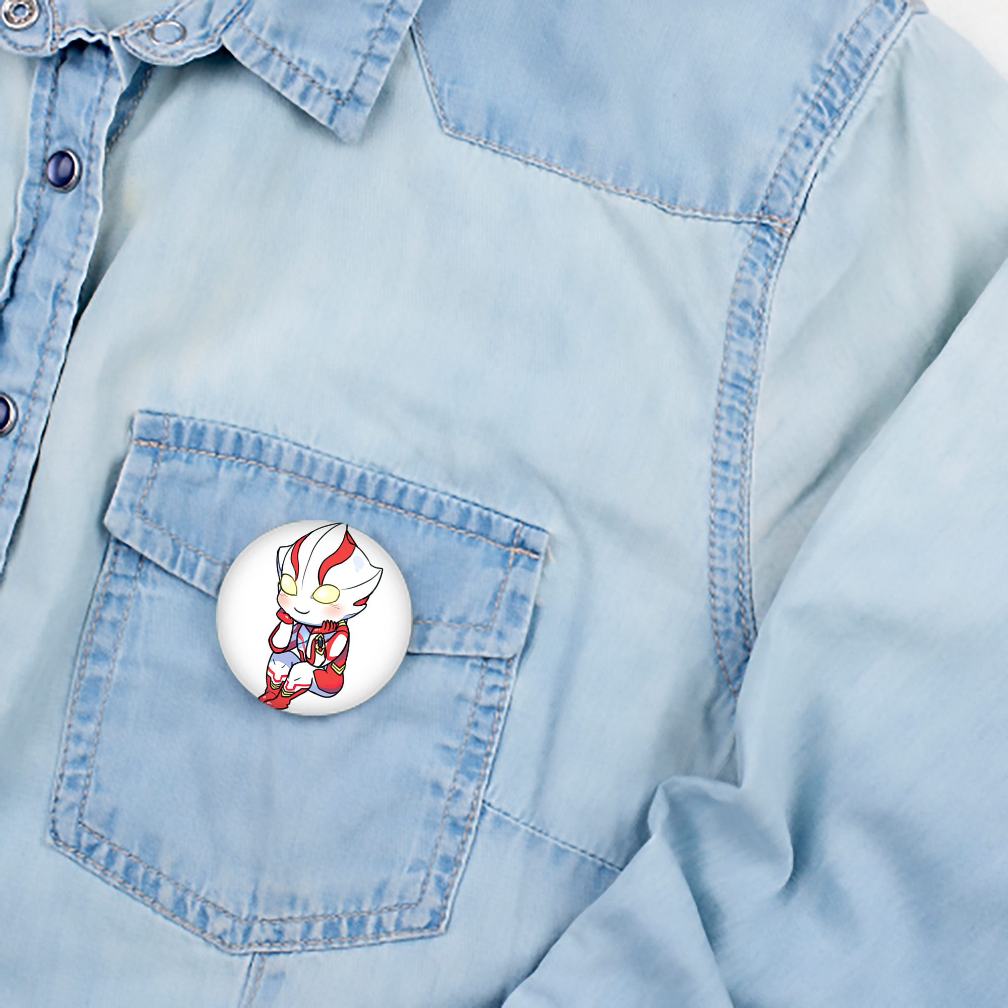 ウルトラマン Ultraman 6cm 缶バッジ 複数セット