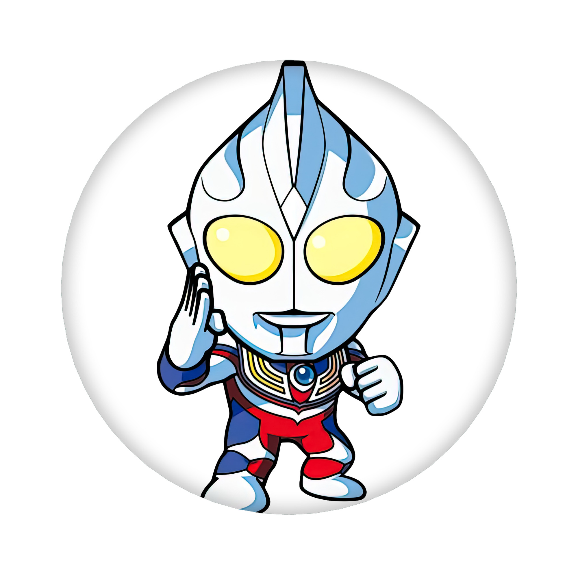 （画像用） ウルトラマン Ultraman 6cm 缶バッジ 複数セット