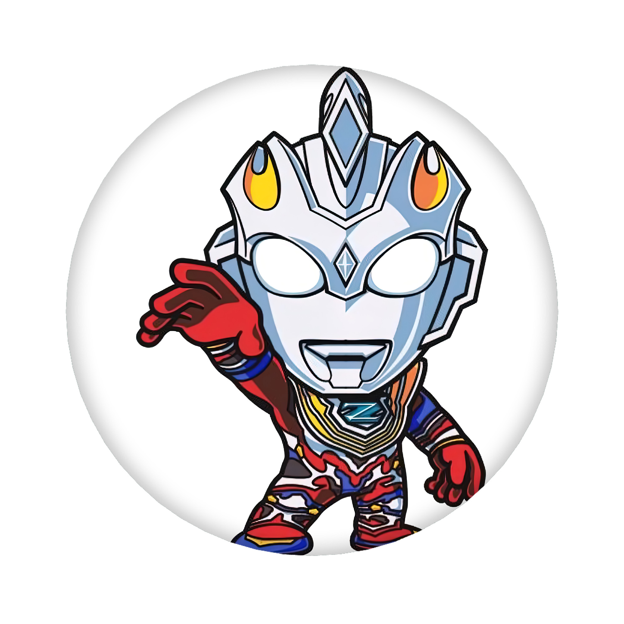 （画像用） ウルトラマン Ultraman 6cm 缶バッジ 複数セット