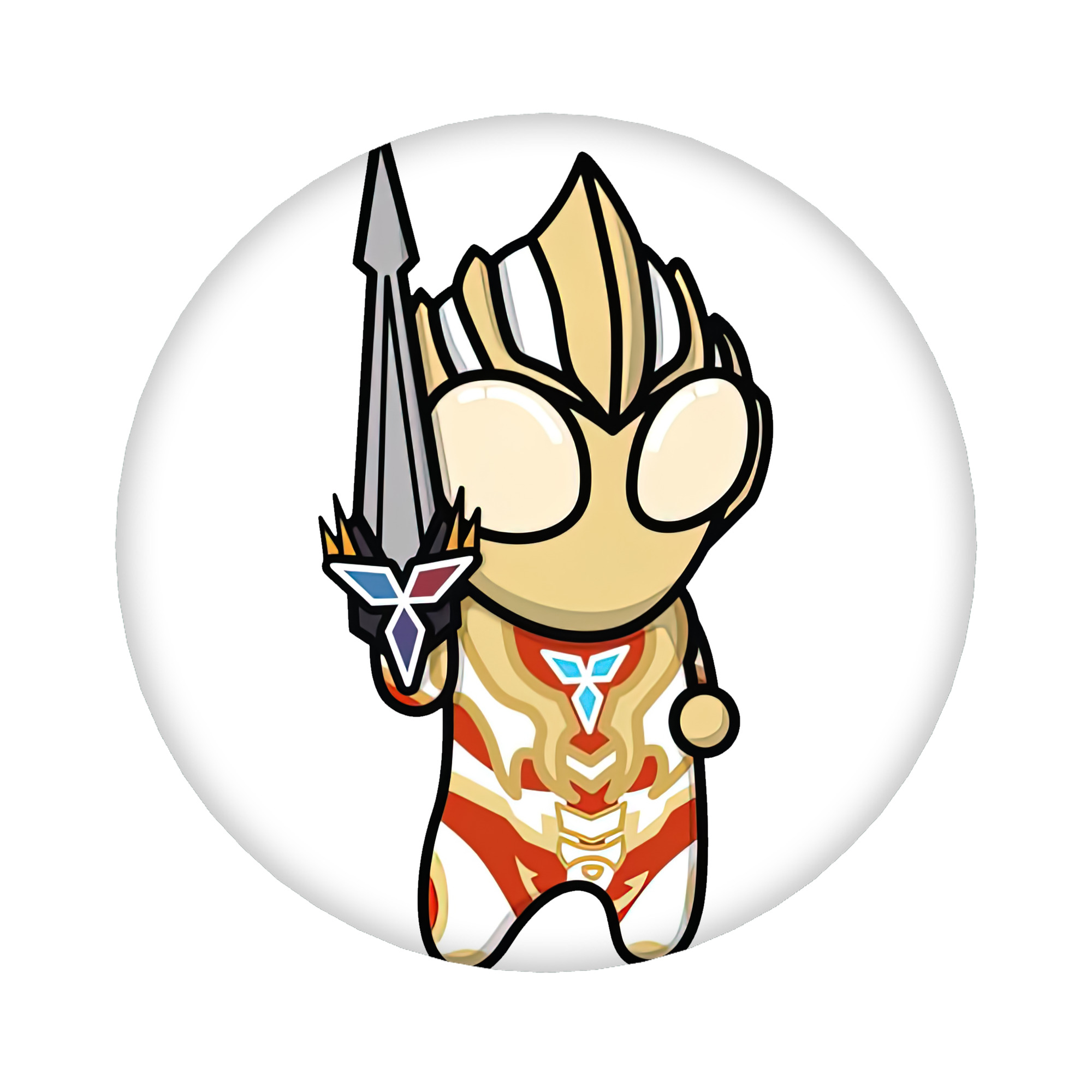 （画像用） ウルトラマン Ultraman 6cm 缶バッジ 複数セット