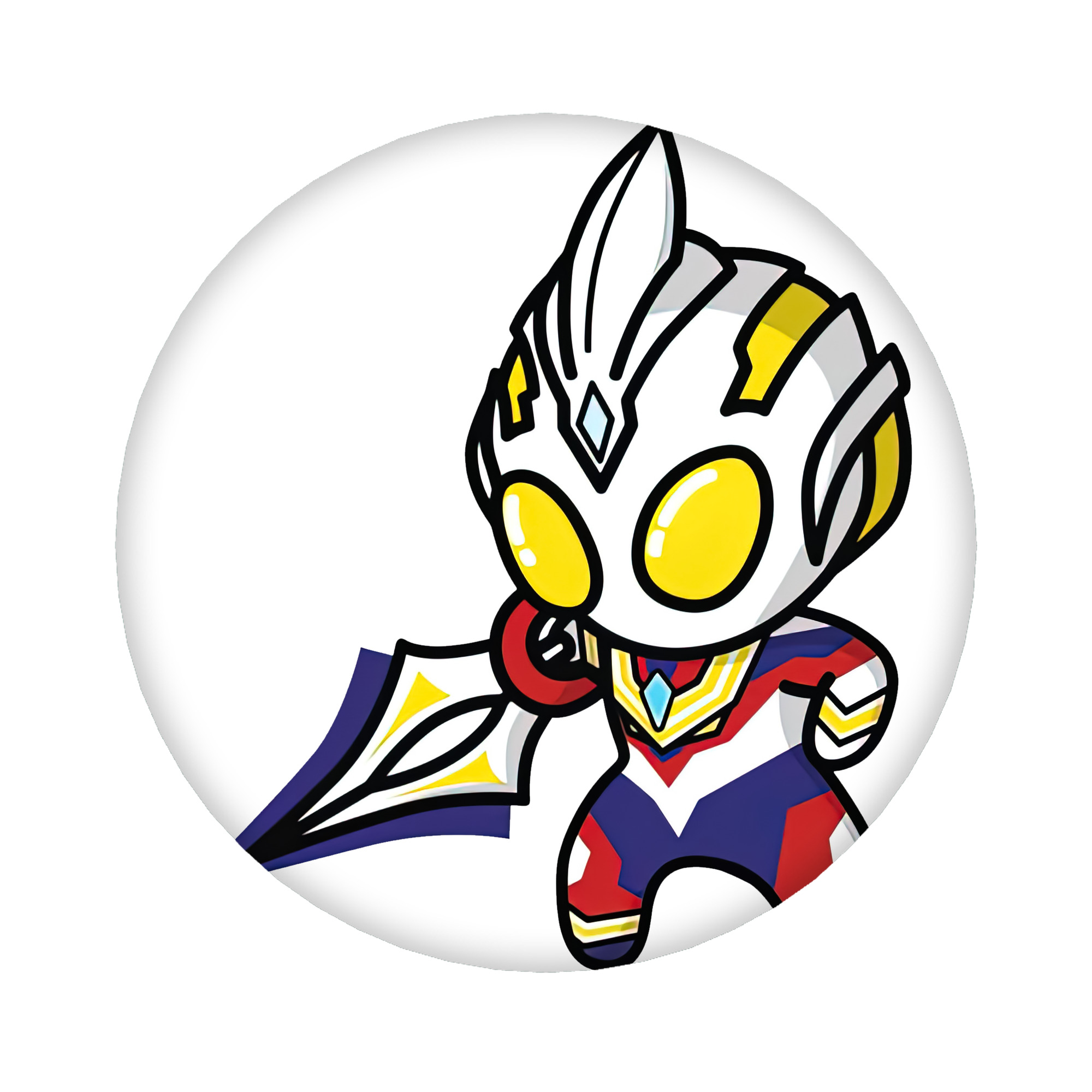 （画像用） ウルトラマン Ultraman 6cm 缶バッジ 複数セット